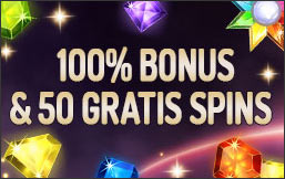 100% bonus + gratis spins